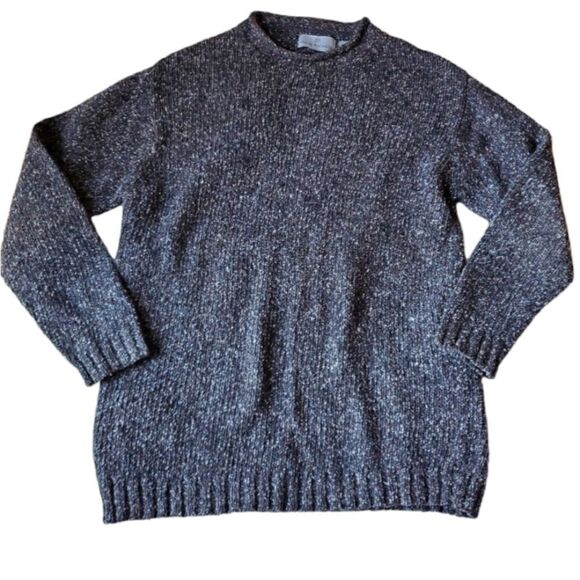 HARVEY ROTHSCHILD Men's Sweater Size Medium Brown Wool / Silk Blend - Picture 1 of 8